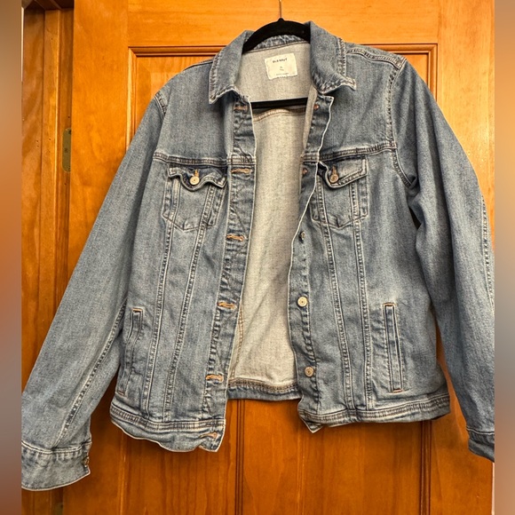 Old Navy Classic Jean Jacket, Light Wash, sz XL Tall - Picture 3 of 5